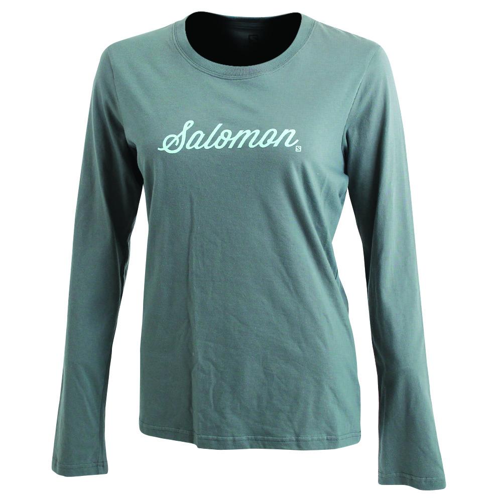 SALOMON SMOOTH LS W Philippines - Women's Midlayers - Green | 685479-IFY